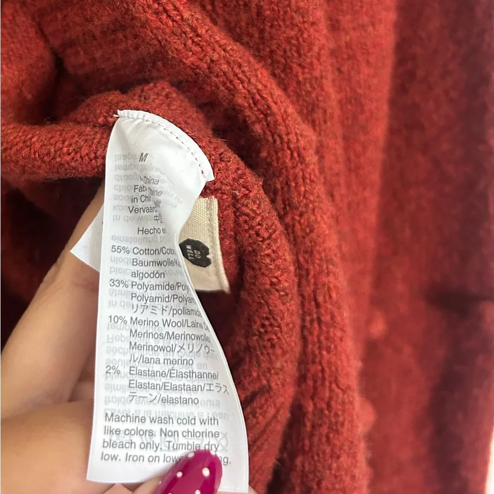 Madewell Bobble Colburne Cardigan Coziest Yarn size M chic 90s cottagecore boho - Picture 10 of 12